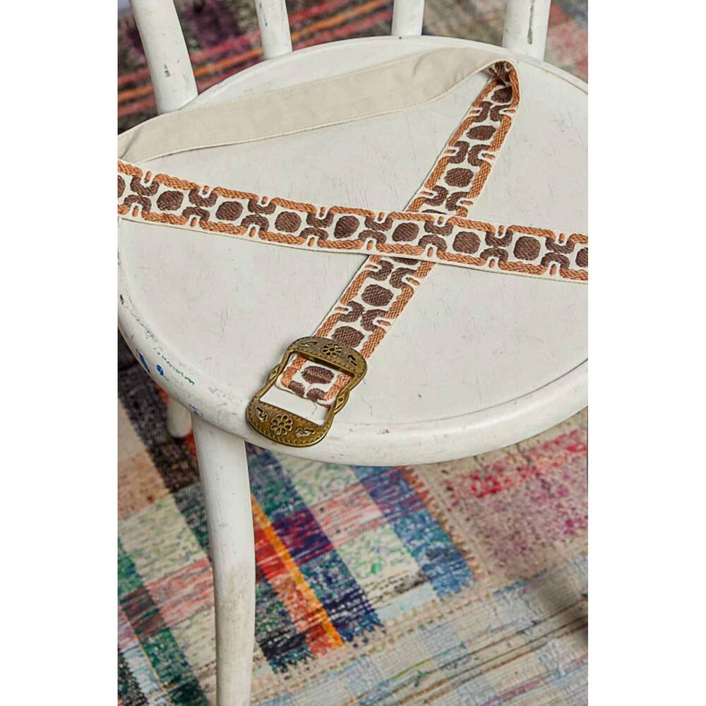NEW POL women's vintage belt in brown multi